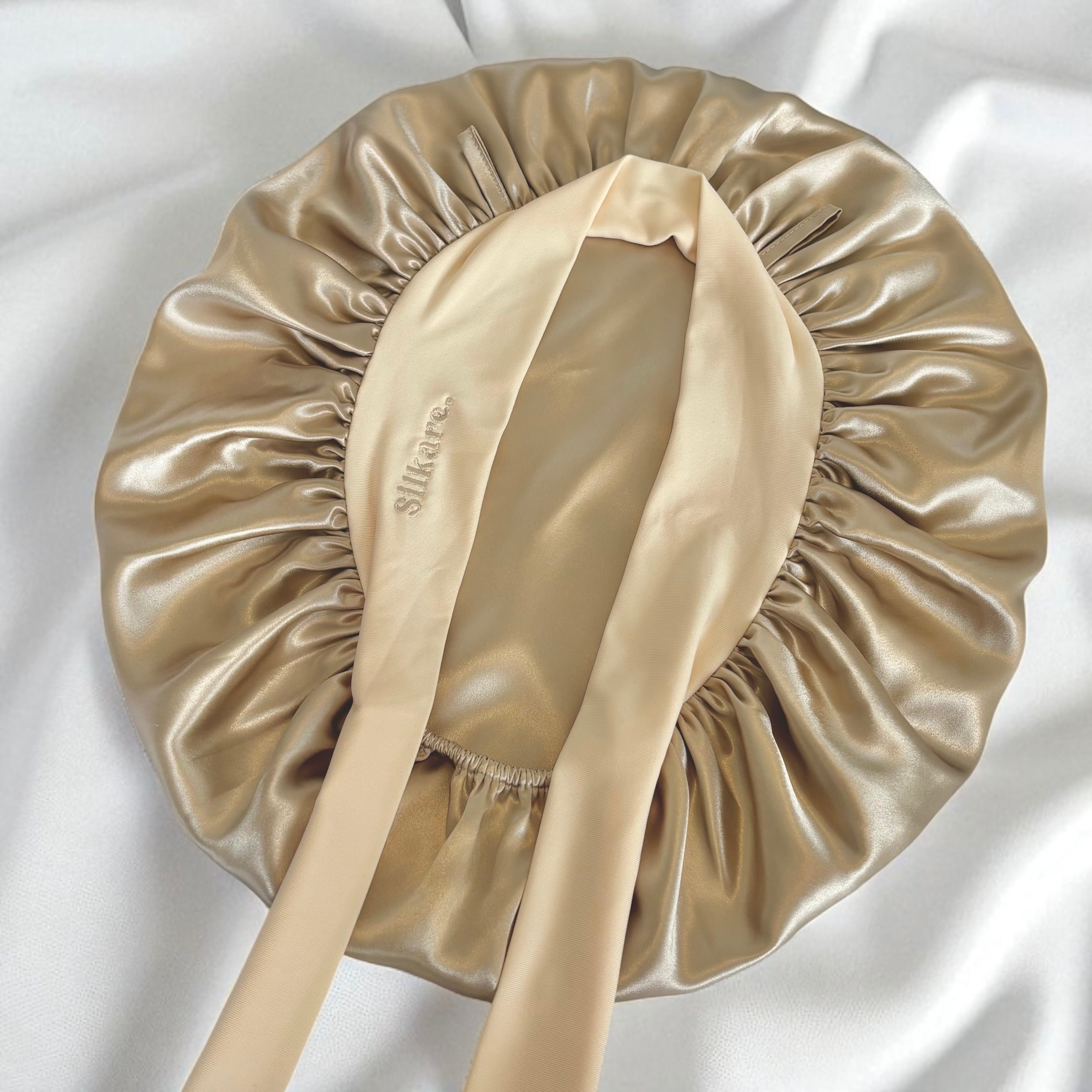Bonnet pure soie double couche