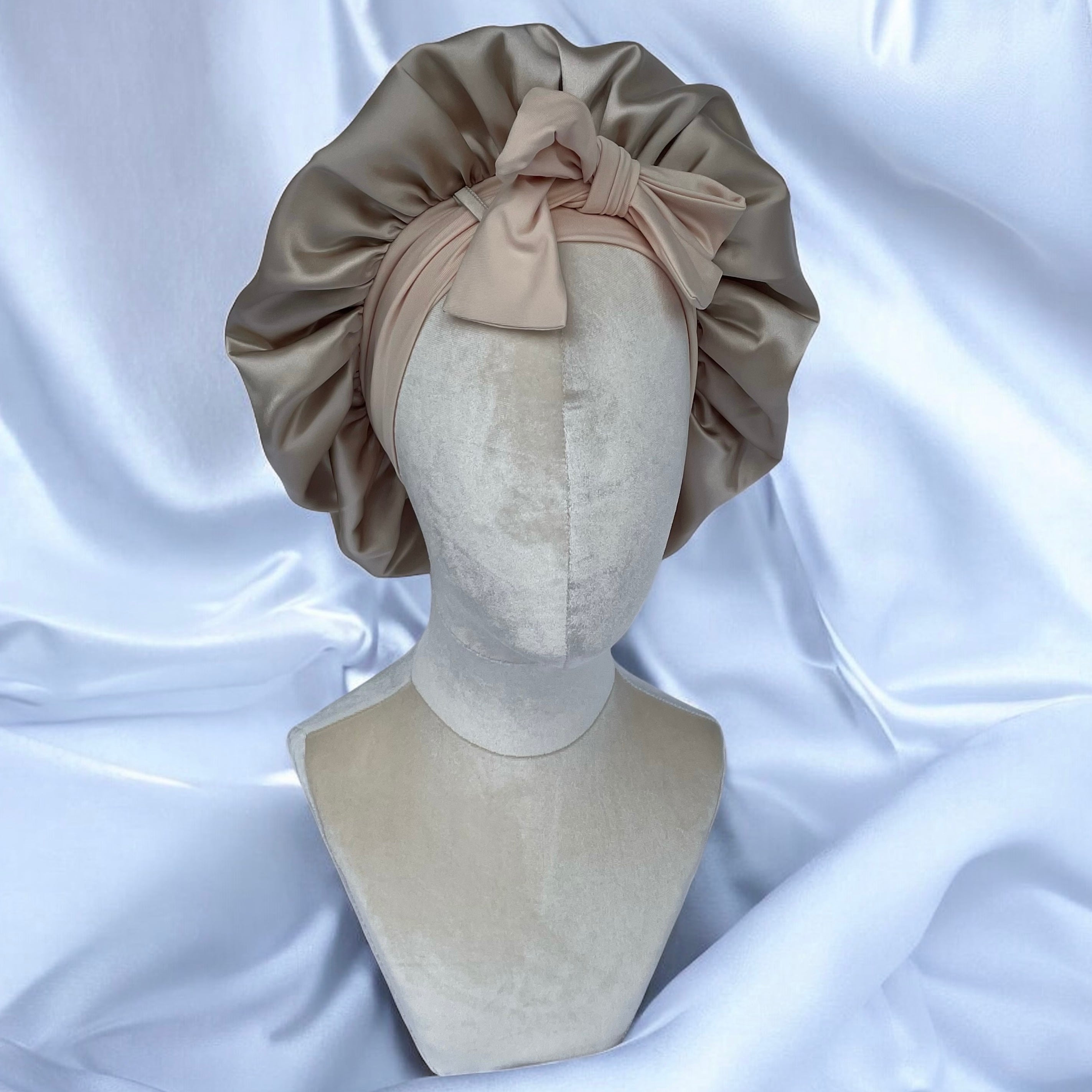 Bonnet pure soie double couche