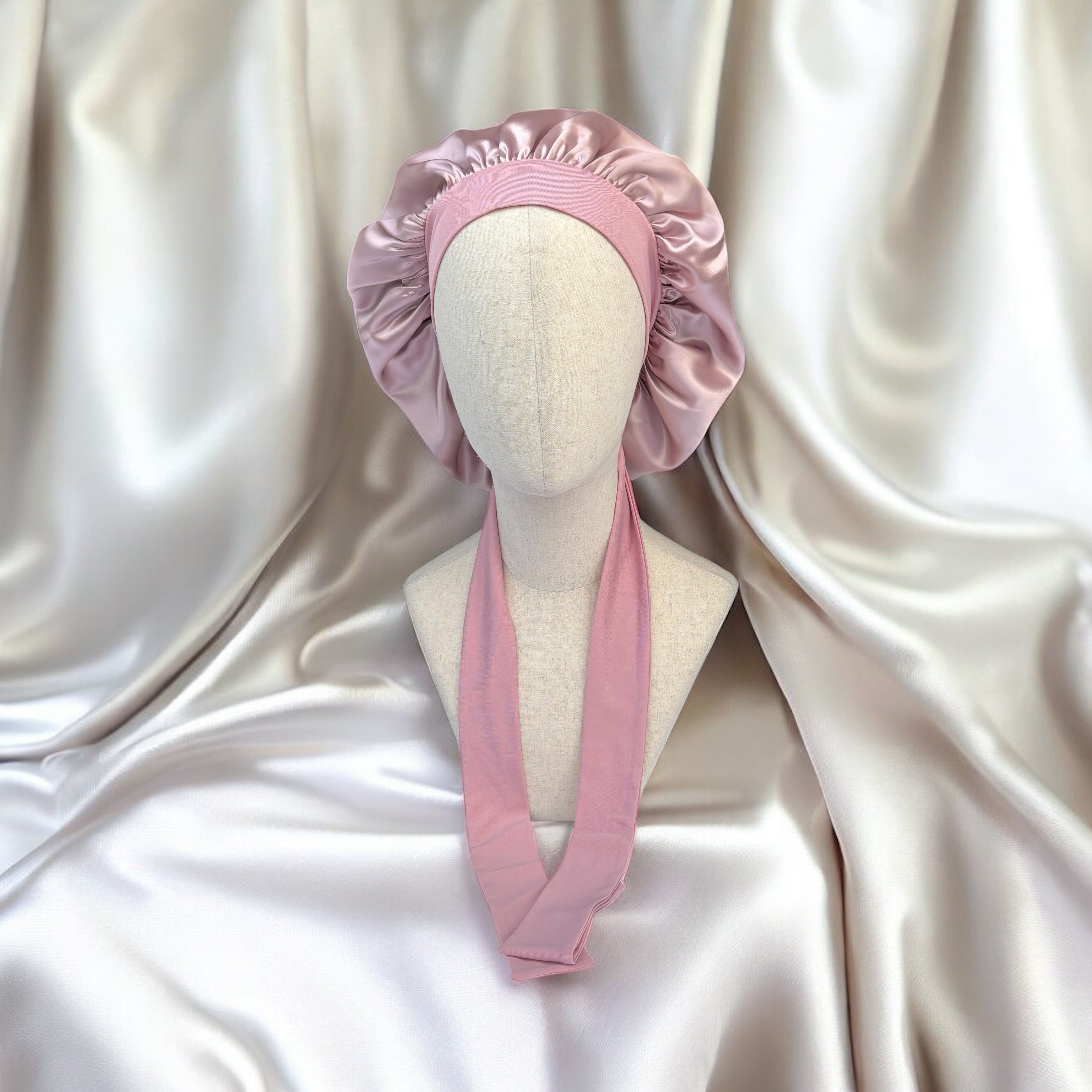 Bonnet pure soie double couche