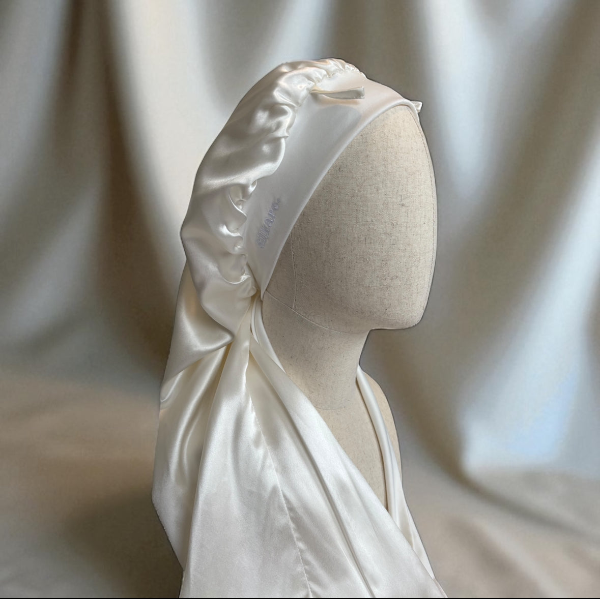 Bonnet long pure soie double couche