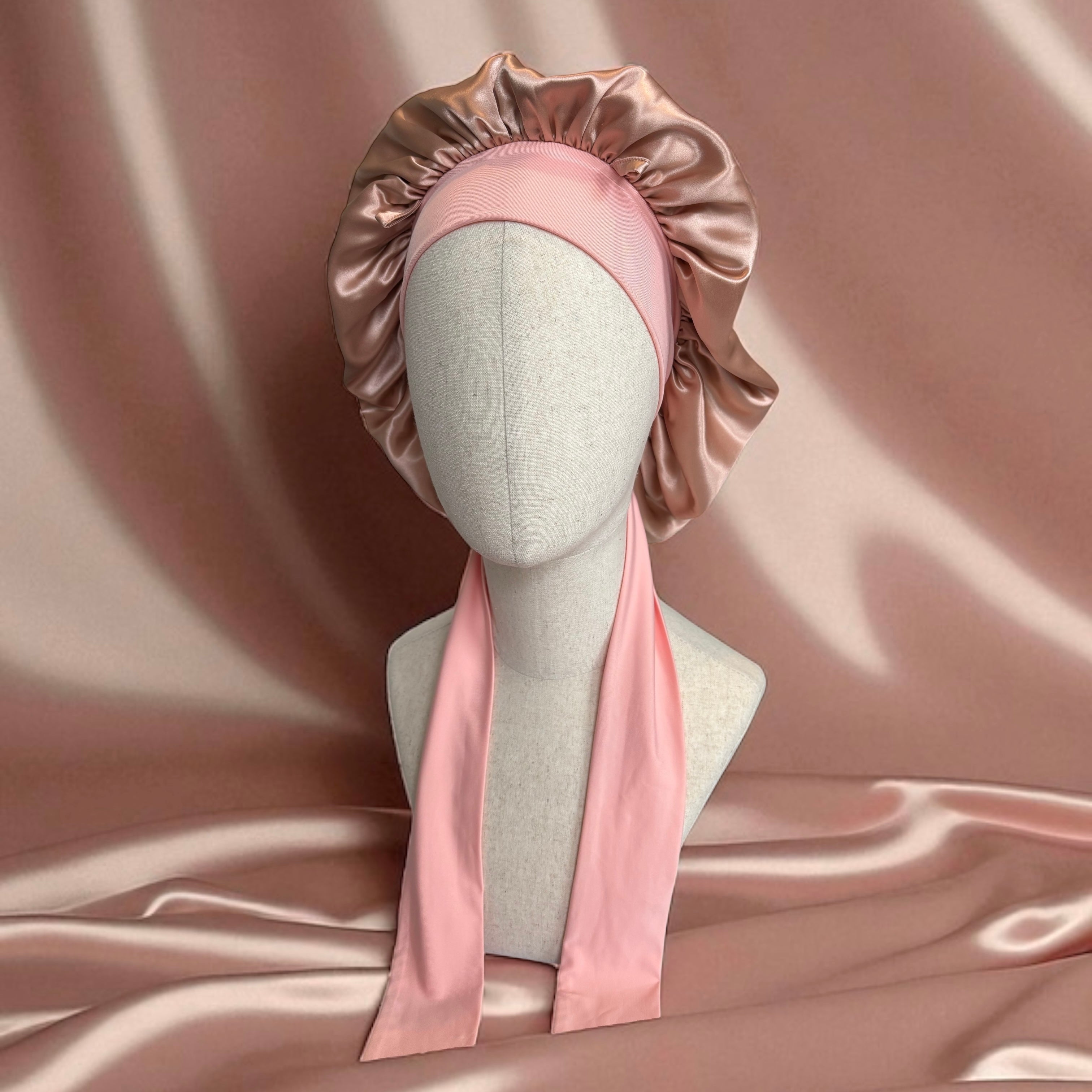 Bonnet pure soie double couche