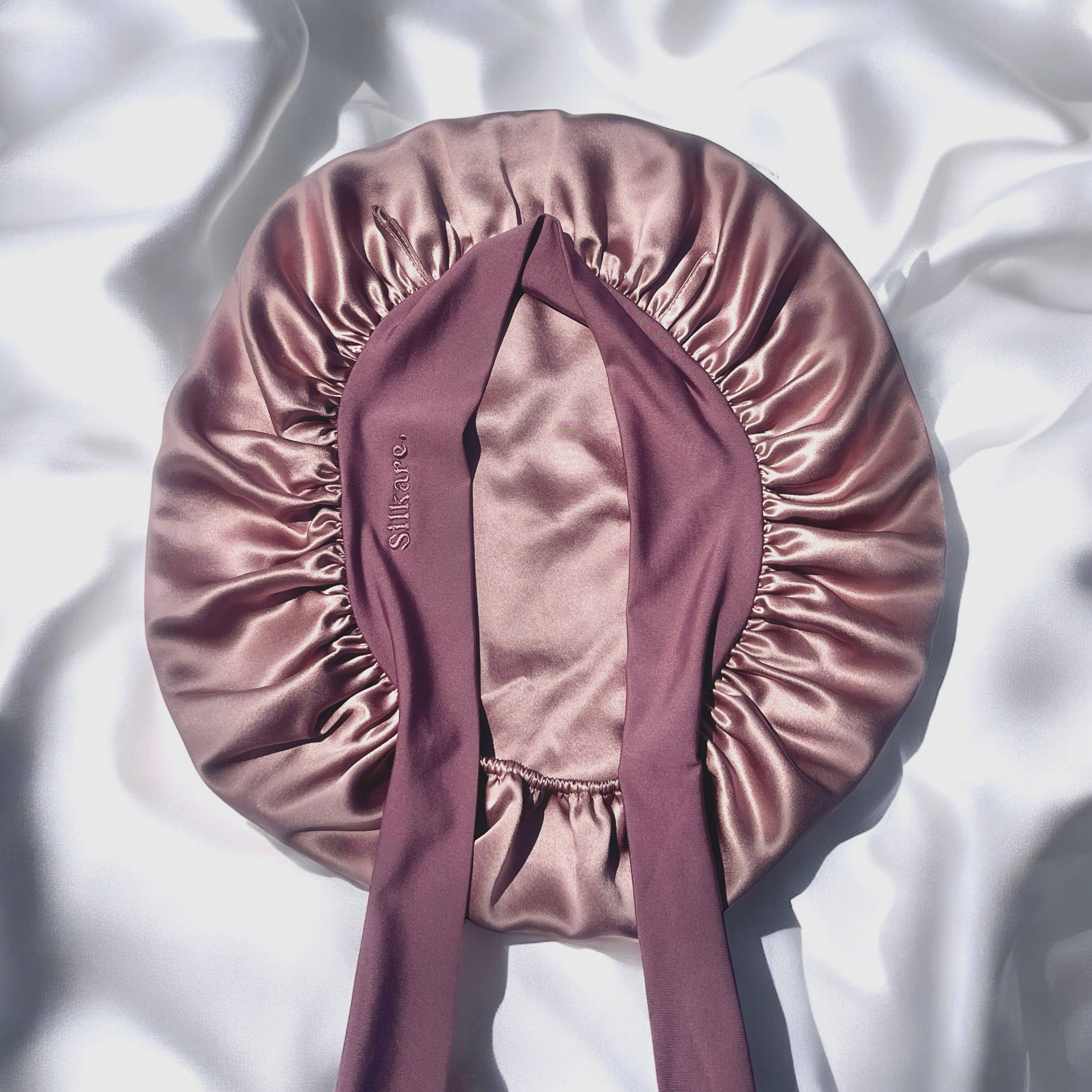 Bonnet pure soie double couche