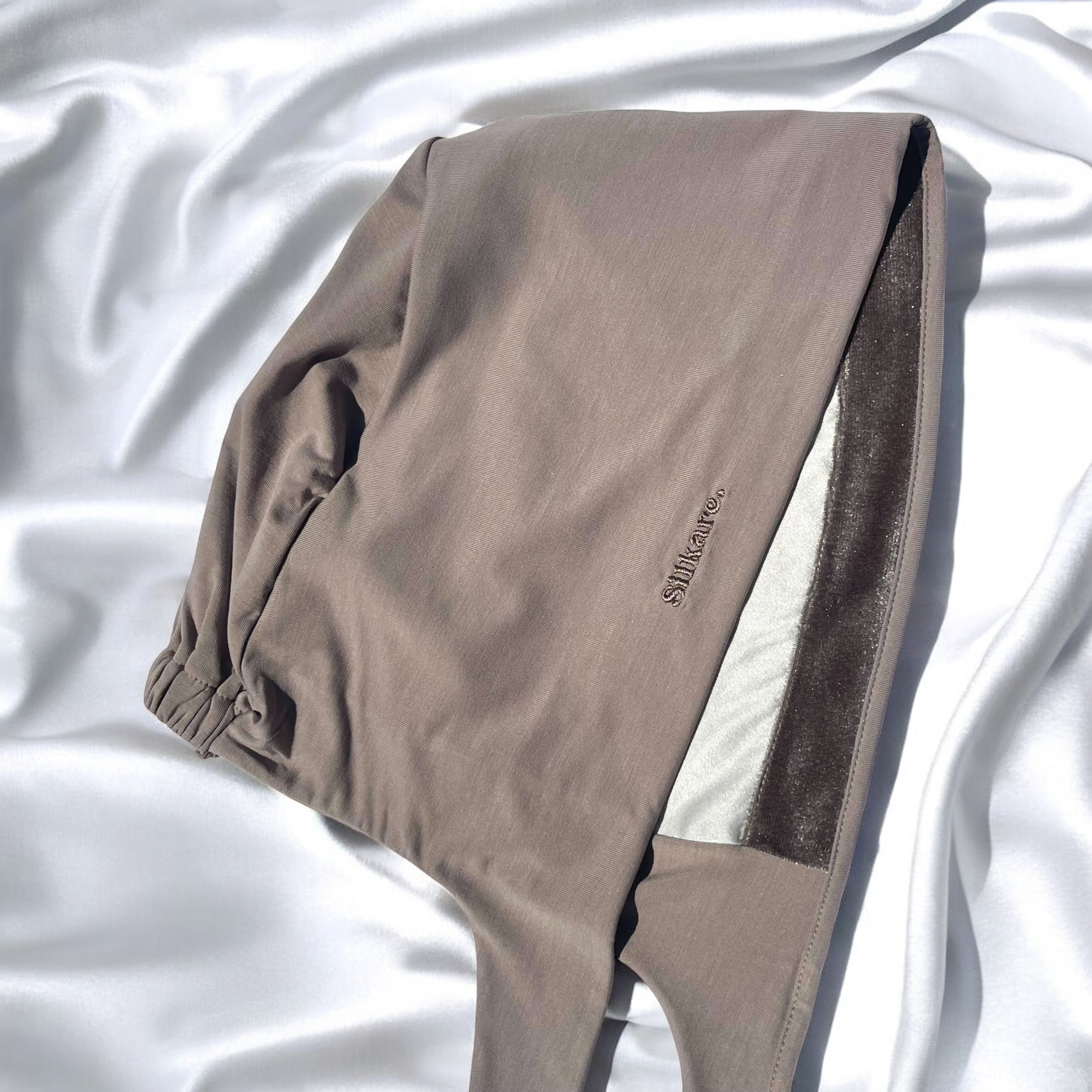 Bonnet sous voile soie, antidérapant