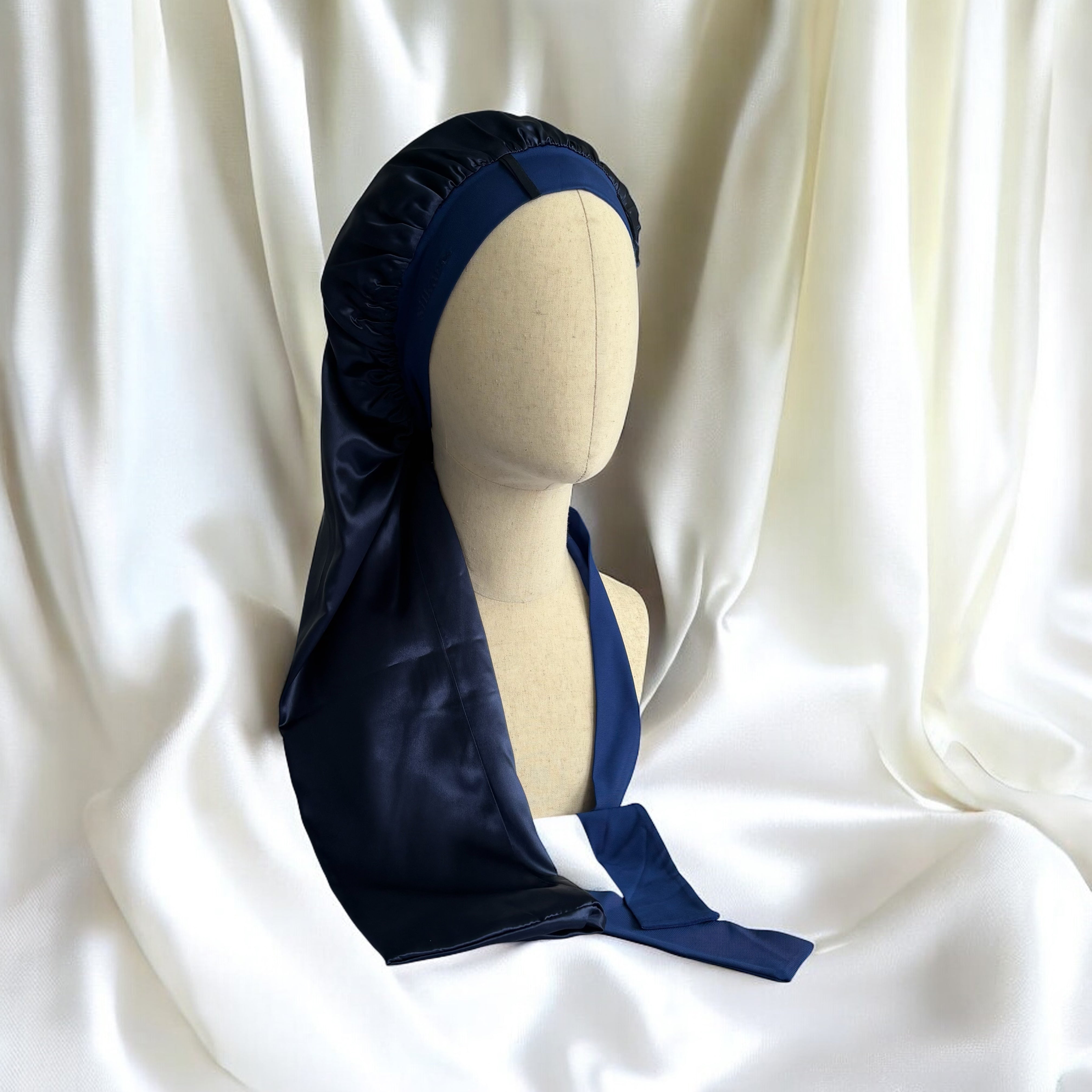 Bonnet long pure soie double couche