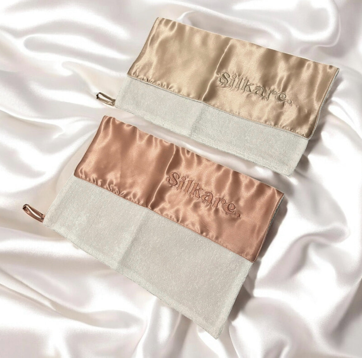 Serviette visage double face – Microfibre & Soie